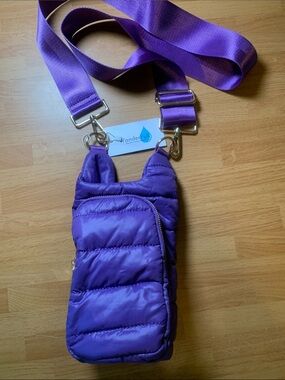 Wanderfull Purple Puffer Hydro Crossbody Bag NWT
